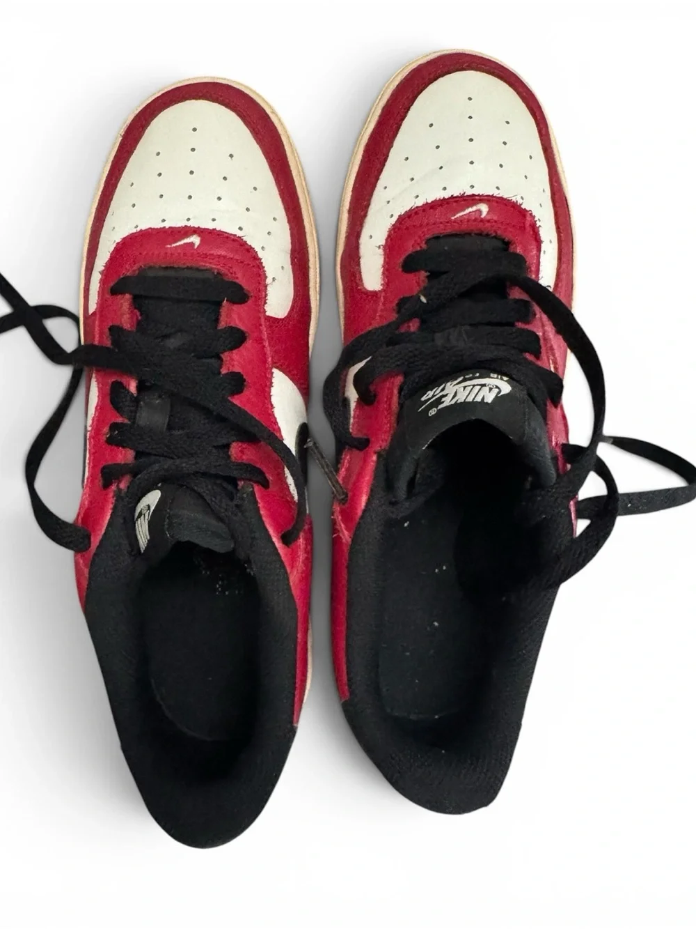 2016 Nike Air Force 1 ‘Gym Red’ Low Top Sneakers in Red, White & Black